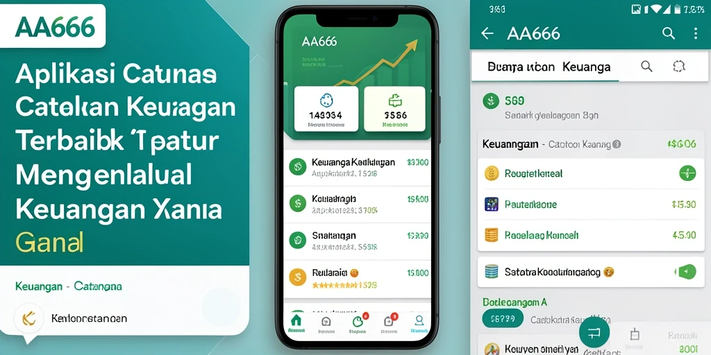 Tampilan antarmuka aplikasi AA666 yang rapi dan mudah digunakan untuk Catatan Keuangan.