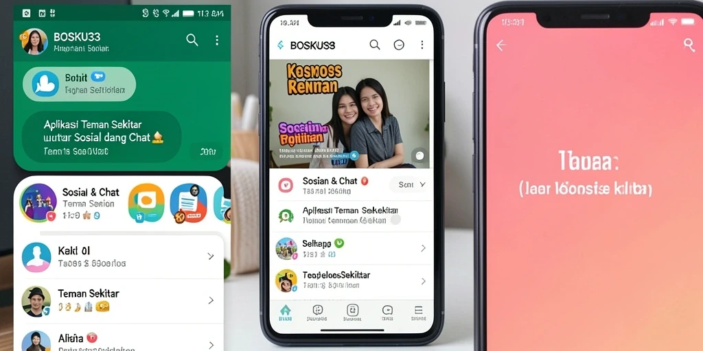 Antarmuka BELUM MENUJU pengguna dengan fitur chatting.