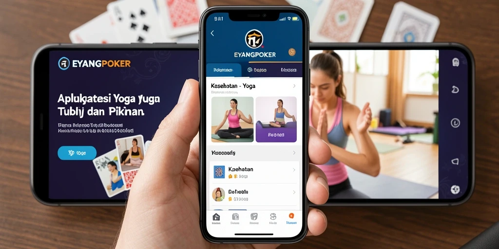 Antarmuka EYANGPOKER yang menawan dengan berbagai pilihan latihan yoga.