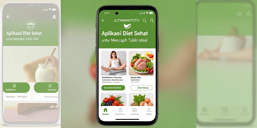 Antarmuka JUTAWANTOTO yang menarik dan fungsional untuk Diet Sehat