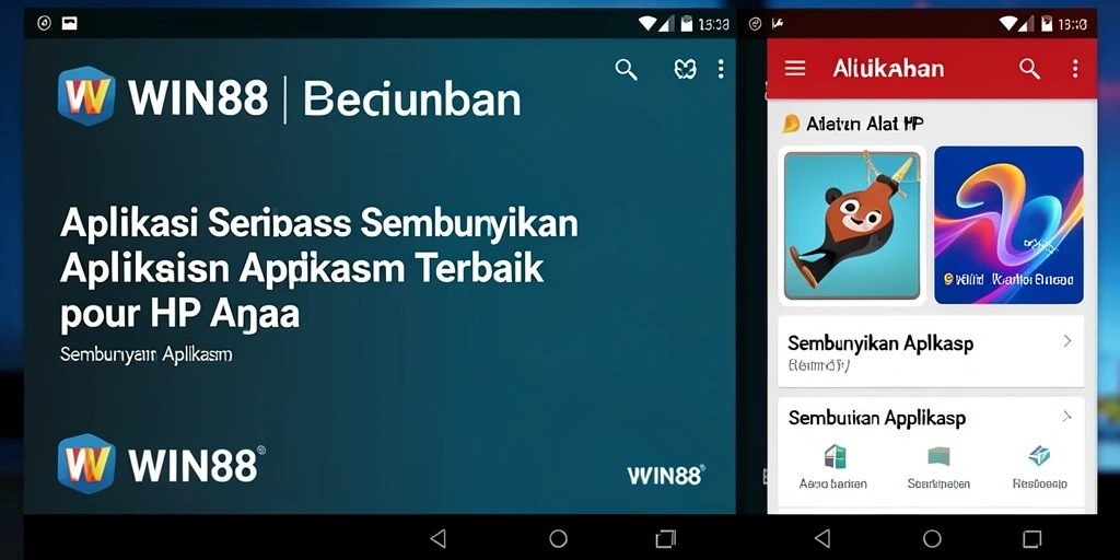 Tampilan antarmuka utama aplikasi WIN88 yang modern dan fungsional.